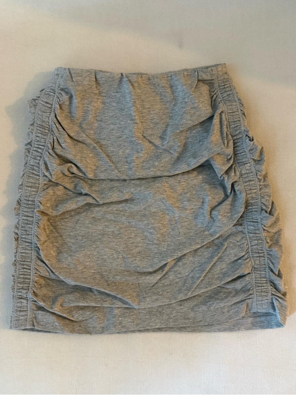 Aritzia Grey Ruched Skirt